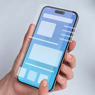 En illustrasjon av en mobilapplikasjon utviklet med Flutter, som fremhever plattformens kryssplattformfunksjonalitet, men også minner om dens potensielle begrensninger.